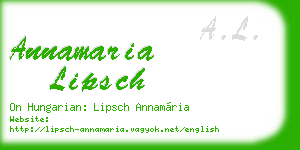 annamaria lipsch business card