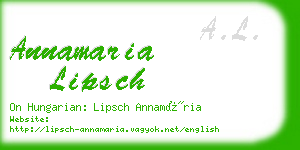 annamaria lipsch business card